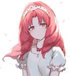  akagi_towa bad_id bad_twitter_id blush go!_princess_precure hairband jewelry long_hair looking_at_viewer necklace precure puffy_short_sleeves puffy_sleeves red_eyes red_hair short_sleeves smile veryberry00 