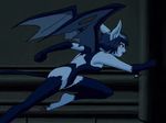  1girl animated animated_gif barefoot black_hair blue_skin blush breasts claws cleavage demon_girl feet female horns lilim_(monster_farm) monster_farm monster_girl pendant pixie_(monster_farm) pointy_ears pursuit running short_hair succubus tail tiger_(monster_farm) wings wolf 