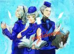  2girls bare_shoulders book elizabeth_(persona) margaret_(persona) multiple_girls oyuyamio persona persona_3 persona_3_portable persona_4 siblings silver_hair sleeveless teodor yellow_eyes 