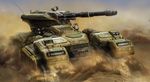  dust ground_vehicle halo_(game) lowres military military_vehicle motor_vehicle no_humans sand scorpion_(halo) tank 