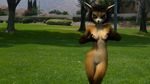 angry_cat anthro breasts chrysalis female fur mammal nipples nude red_panda smile 