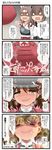  alternate_breast_size aruva blush breasts brown_hair comic drooling flat_chest hachimaki headband headgear highres huge_breasts japanese_clothes kantai_collection long_hair multiple_girls open_mouth ryuujou_(kantai_collection) short_hair smile taihou_(kantai_collection) tears translated zuihou_(kantai_collection) 