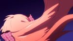  1girl animated animated_gif bow gekkan_shoujo_nozaki-kun orange_hair pleated_skirt polka_dot polka_dot_bow purple_eyes ribbon sakura_chiyo school_uniform short_hair skirt solo thighhighs 