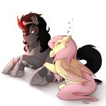  2015 duo equine evehly female feral fluttershy_(mlp) friendship_is_magic horn king_sombra_(mlp) male mammal my_little_pony pegasus sleeping unicorn wings 
