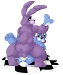  anal anal_penetration animatronic anus balls barefoot bonnie_(fnaf) buckteeth butt cum cum_in_ass cum_inside cum_on_anus cum_on_butt cum_on_penis duo five_nights_at_freddy&#039;s five_nights_at_freddy&#039;s_2 fronnie girly grasp half-closed_eyes lagomorph looking_down looking_up lying machine male male/male mammal on_back on_floor open_mouth orgasm penetration penis presenting presenting_hindquarters rabbit raised_leg robot sex smile squint toy_bonnie_(fnaf) video_games 