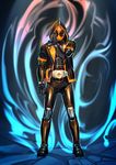  absurdres armor bad_id bad_pixiv_id belt black_eyes fire flame highres hitotsu0912 hood hooded_jacket horn jacket kamen_rider kamen_rider_ghost kamen_rider_ghost_(series) male_focus mask ore_damashii solo 