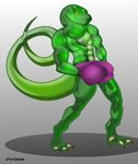 abs anthro biceps bulge clothing invalid_color invalid_tag lizard male manly muscles pecs penis reptile scalie shredded sixpack transformation underwear 