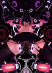  ahegao bdsm commentary_request eyepatch forced_orgasm fucked_silly glowing highres kantai_collection kitou_sakeru milking_machine object_insertion restrained sex_machine solo stationary_restraints tenryuu_(kantai_collection) thighhighs tongue tongue_out vaginal vaginal_object_insertion 