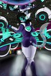  azzy black_hair cat cosplay crowd dj_sona feline hair humor league_of_legends lecroixjet mammal music screen skin_tight_suit sona video_games 