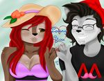  anthro beanie brown_fur brown_hair clothing color comic cover cute discordmelody dress facial_hair female freckles fur grey_fur hair hat jasmine jasmine_ivory male mammal markiplier markisquirrel pinkie_promise red_hair rodent smile squirrel 