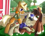  background_pony equine friendship friendship_is_magic horse magic mammal my_little_pony pony post posthaste_(mlp) trenderhoof_(mlp) troubleshoes_(mlp) 
