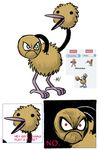  2013 ambiguous_gender black_eyes doduo duo hitmonchan looking_at_viewer meme nintendo pok&eacute;mon pokemon_fusion red_eyes simple_background unknown_artist video_games white_background 