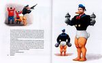  arnold_schwarzenegger beagle_boys disney donald_duck gun manfred_deix muscles parody ranged_weapon weapon weights 