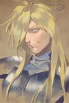  blonde_hair blue_eyes character_name gourry_gabriev hair_over_one_eye long_hair male_focus rei_(sanbonzakura) signature slayers solo 