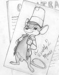  clothing disney dumbo_(movie) erection grose_(artist) looking_at_viewer male mammal mouse nude penis rodent simple_background smile solo timothy_q_mouse 