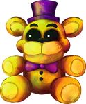  bear five_nights_at_freddy&#039;s five_nights_at_freddy&#039;s_4 fredbear_(fnaf) glowing glowing_eyes kaizerin mammal plushie video_games 