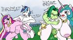  2015 abdominal_bulge animal_genitalia anthro appelknekten areola big_breasts breasts earth_pony english_text equine erect_nipples erection female friendship_is_magic horn horse horsecock huge_breasts male mammal my_little_pony nipples nude penetration penis pony princess_cadance_(mlp) princess_celestia_(mlp) sex shining_armor_(mlp) text unicorn winged_unicorn wings 