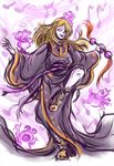  blonde_hair bog_witch final_fantasy final_fantasy_iv kuu_(pixiv582427) long_hair monster_girl open_mouth purple_skin robe wand 