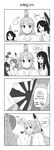  6+girls absurdres anyan_(jooho) comic commentary f-5_(flight_highschool) flight_highschool greyscale highres j-20_(flight_highschool) j-31_(flight_highschool) korean korean_commentary monochrome multiple_girls personification t-50_(flight_highschool) translated us_air_force 