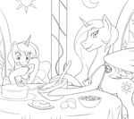  2015 baking duo equine female feral friendship_is_magic horn mammal my_little_pony nauthleroy princess_celestia_(mlp) princess_luna_(mlp) winged_unicorn wings 