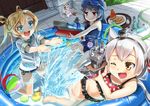  &gt;_&lt; :d ;d abukuma_(kantai_collection) amatsukaze_(kantai_collection) anchor ball bangs barefoot beachball bikini bikini_under_clothes black_hair blonde_hair blue_eyes bottle brown_eyes closed_eyes commentary_request door double_bun dress fairy_(kantai_collection) food fruit goggles goggles_on_head goggles_on_headwear grass grin hair_between_eyes hair_ornament hair_ribbon hair_rings hair_tubes hat hawe_king hose isokaze_(kantai_collection) kantai_collection kayari_buta long_hair minigirl multiple_girls navel one-piece_swimsuit one_eye_closed open_mouth polka_dot polka_dot_bikini polka_dot_swimsuit pool ramune red_eyes rensouhou-kun ribbon rubber_duck school_swimsuit school_uniform serafuku silver_hair sitting smile swimsuit swimsuit_under_clothes tress_ribbon two_side_up wading_pool water water_gun watermelon wet wet_clothes windsock 