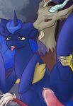  2015 cum discord_(mlp) draconequus equine erection female friendship_is_magic horn horse luna male mammal mina-the-pie(artist) moon_butt my_little_pony open_mouth penetration penis pony princess_luna_(mlp) pussy sex tongue 