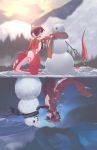  2018 anthro blue_eyes day detailed_background digital_media_(artwork) dragon duo fish marine outside phation ru_(rudragon) shark sky smile 