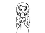  animated animated_gif chocolate crying food greyscale lowres monochrome multiple_girls namu_(nurui_cha) teardrop tears translation_request yuri 