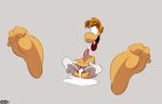  anus crazedg cum cum_inside erection hair male not_furry open_mouth penis rayman rayman_(series) solo tongue tongue_out video_games 