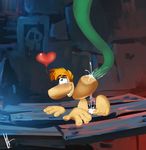  &lt;3 all_fours anal anal_penetration barefoot crazedg cum doggystyle from_behind male male/male not_furry nude penetration rayman rayman_(series) sex solo tears tentacles video_games 