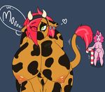  &lt;3 babs_seed_(mlp) bent_over big_breasts bovine breasts dialogue ear_piercing earth_pony english_text equine female friendship_is_magic green_eyes hair horn horse lactating mammal milk my_little_pony nipples nude piercing pink_hair pinkie_pie_(mlp) pony pose smile somescrub text thick_thighs voluptuous wide_hips 