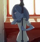  1girl animated animated_gif broom dance little_witch_academia long_hair red_eyes solo sucy_manbabalan witch 