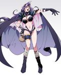  breasts cape circlet cleavage earrings gloves jewelry large_breasts long_hair medu_(rubish) naga_the_serpent necklace purple_hair revealing_clothes slayers spikes very_long_hair 