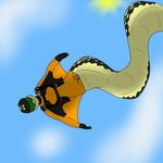  chrysopelea flying helmet naga reptile scalie tartaurus wingsuit 