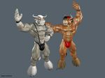  anthro bovine braford cattle gus_(braford) male mammal muscles oscar_(braford) 