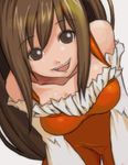  brown_eyes brown_hair catsuit final_fantasy final_fantasy_ix garnet_til_alexandros_xvii kasetsu leaning_forward long_hair lowres open_mouth 