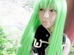  beauty c.c. cc cc_(cosplay) chinese code_geass cosplay green_hair lowres photo real 