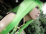  beauty c.c. cc cc_(cosplay) chinese code_geass cosplay green_hair lowres photo real 