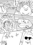  animal armored_core collar comic from_software gun mecha parody sun_glasses sunglasses weapon 