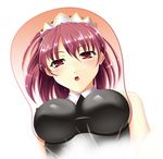  breast_mousepad breasts cecily_cambell covered_nipples large_breasts mizunomidori mousepad red_eyes red_hair seiken_no_blacksmith short_hair solo 