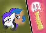  all_fours blue_eyes blush caely cum doggystyle equine fan_character female friendship_is_magic from_behind fur hair horse impregnation internal mammal my_little_pony orgasm pony ponytail sapphire sex simple_background 