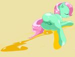  anatomically_correct anatomically_correct_pussy animal_genitalia anus equine equine_pussy female feral gitgud horse mammal minty_(mlp) my_little_pony peeing pony pussy simple_background solo urine 