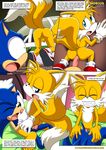  2015 aircraft airplane all_fours anal anthro anus balls bbmbbf bed butt canine comic doggystyle duo english_text erection eyes_closed fox from_behind hedgehog male male/male mammal miles_prower mobius_unleashed nude open_mouth palcomix penetration penis presenting sex sonic_(series) sonic_the_hedgehog text tongue video_games 