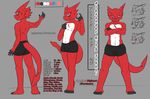  anthro anthrofied axl_shoutmon barefoot boxer_briefs broken_horn butt clothed clothing color_swatch crossed_arms devil_horns digimon english_text expressions fan_character front_view half-dressed heibanhikaru japanese_text looking_at_viewer model_sheet multiple_poses nipples pose rear_view scar shoutmon text toned topless underwear 