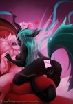  &lt;3 2015 anthro anthrofied anus blue_eyes blue_hair breast_squish breasts changeling dock duo english_text equine eyes_closed fan_character fangs female female/female fluffle_puff friendship_is_magic green_hair hair hand_holding holes horn horse long_hair mammal my_little_pony note nude pink_hair pony pussy queen_chrysalis_(mlp) raised_tail spread_legs spreading text wings zolombo 