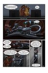  bdsm bondage bound box collar comic dragon endium hueroc lair male rubber rubber_suit scalie slave_ball text trapped 