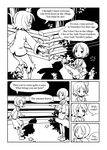  adrian_ferrer aki_shizuha comic english greyscale leaf leaf_on_head lunasa_prismriver monochrome multiple_girls short_hair touhou 