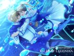  1girl blonde_hair blue_eyes closed_eyes couple dancing dress fenimore_xelhes forehead-to-forehead hetero long_hair mochi_(tukimo) smile tales_of_(series) tales_of_legendia twintails walter_delques 