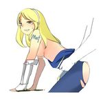  1girl blonde_hair clothed_sex from_behind league_of_legends long_hair minma rough sex simple_background tears 