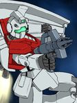  gm_(mobile_suit) gun gundam koutarou_(plusdrive) mecha mobile_suit_gundam shield space weapon 